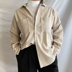 Zara Corduroy Like Button Up